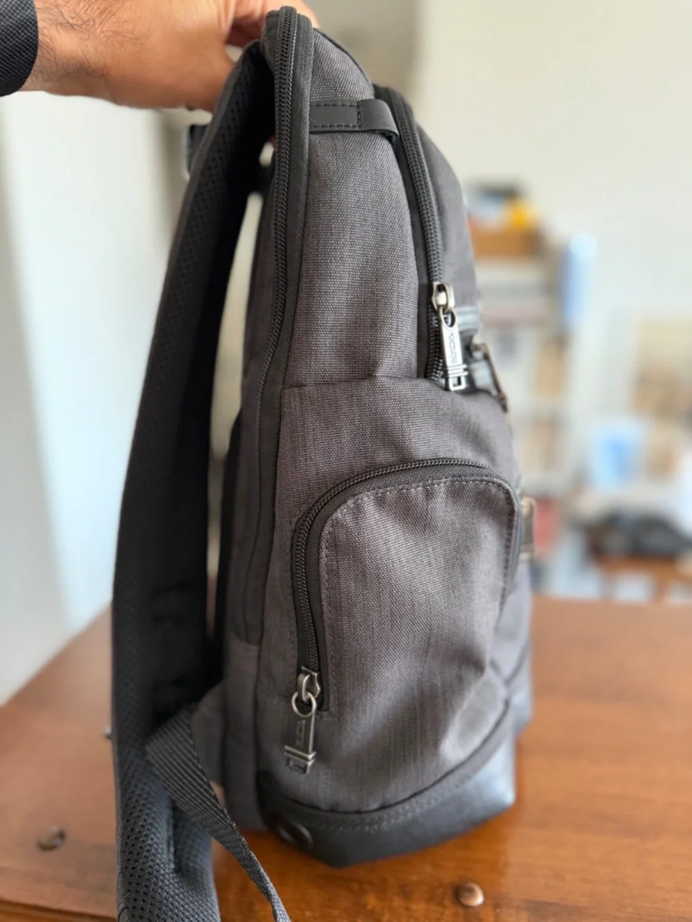 Tumi Backpack with 15in laptop sleeve (Gray)